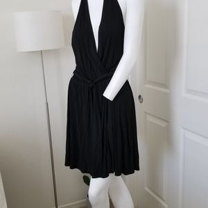 NWT TOBI Black faux wrap dress, Size M